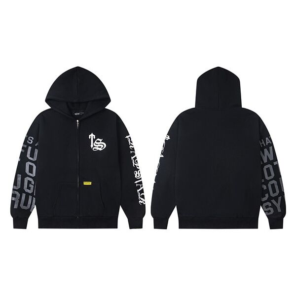 Felpa Trapstar TS Nera – Lettere Grigie Felpa Trapstar TS Nera – Lettere Grigie