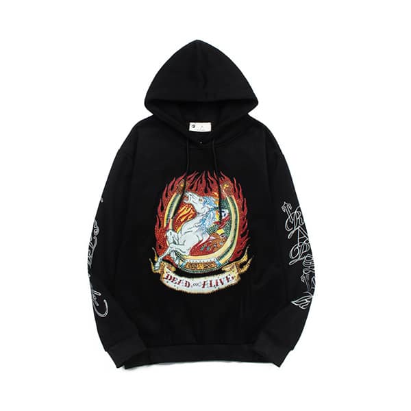 Felpa X Ed Hardy Dead Nera - immagine 1
